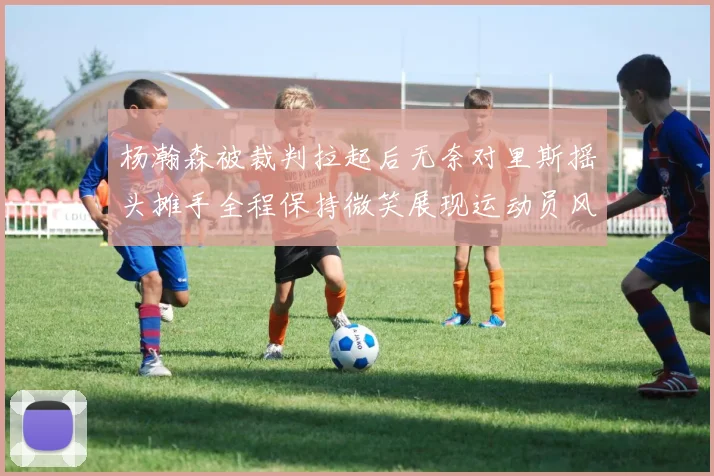 杨瀚森被裁判拉起后无奈对里斯摇头摊手全程保持微笑展现运动员风范